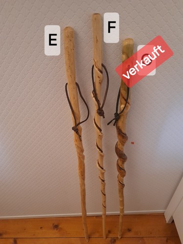 Wanderstock gedreht unikat - wanderstock,