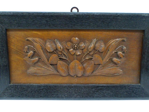 Holz schnitzerei relief blumen - holz,