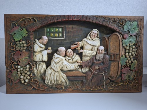 Antikes holzrelief wandbild - antikes,