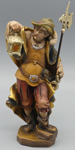 Holzfigur nachtwächter mit - holzfigur,