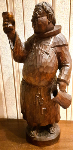 Holz figur mönch - holz,
