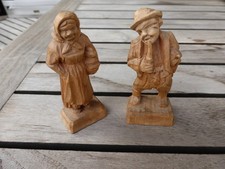Vintage 2 kleine Holzfiguren