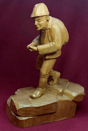 Alte holzskulptur holzfigur - alte,