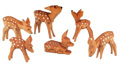 Rehe geschnitzt geschnitzte - rehe,