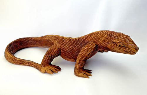 Komodowarane echsen aus holz - komodowarane,