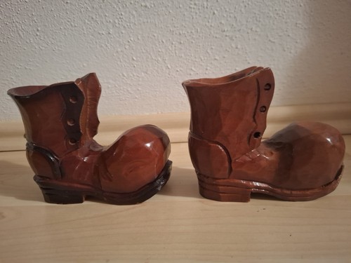 Zwei stiefel holz - stiefel,,