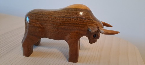 Holzfigur stier hohe - |,