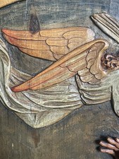 Antikes Holzrelief Religöse