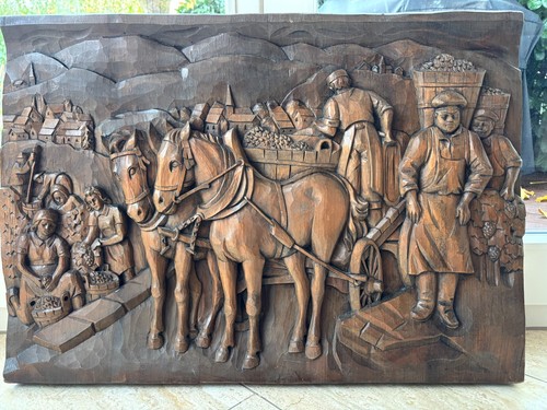 Hochwertiges holzrelief - hochwertiges,