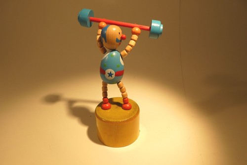 Drückfigur gewichtheber aus - drückfigur,