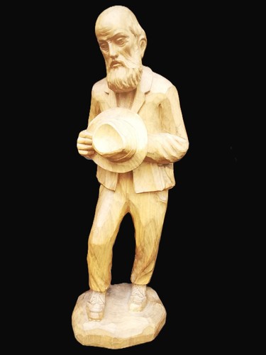 Holzfigur alter mann cm - holzfigur,
