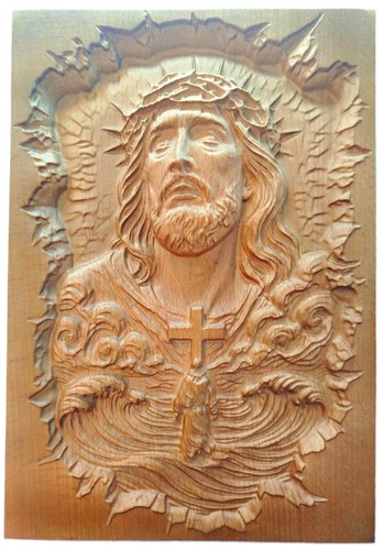 Holzrelief jesus christus - jesus,