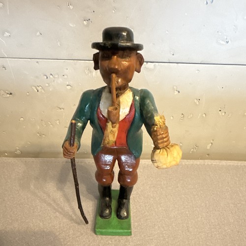 Vintage wackelkopf figur holz - wackelkopf,