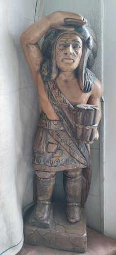 Holzfigur indianer 62 cm - indianer,,