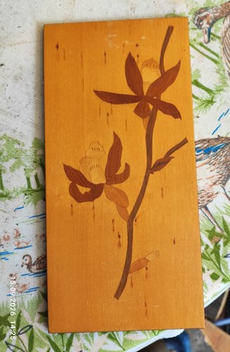 Intarsien bild blume - intarsien,