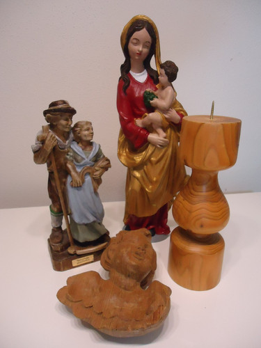 Holzfiguren maria mit kind - maria,