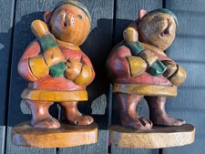 Zwei Holzfiguren Massiv