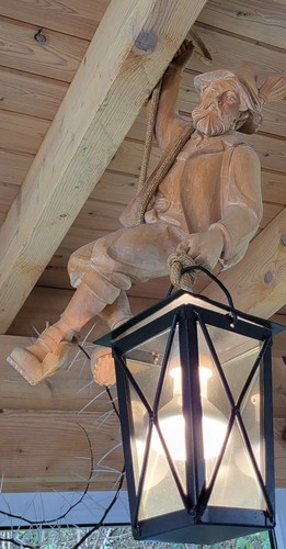 Abseiler mit laterne als - abseiler,