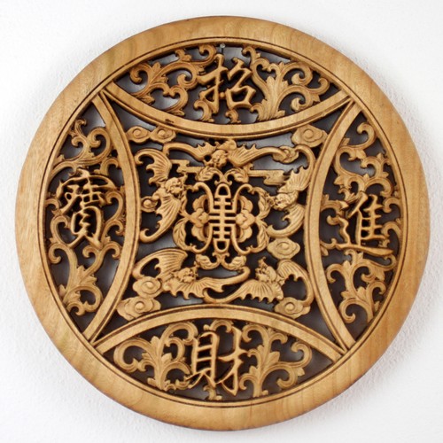 Wandornament holz mit - wandornament,
