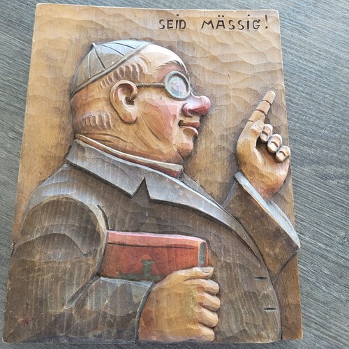 Holzbild schnitzerrei antik - holzbild,
