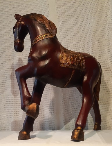 Alte pferd holzfigur - alte,
