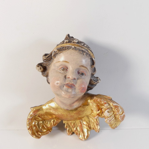 Putto engel aus holz - putto,