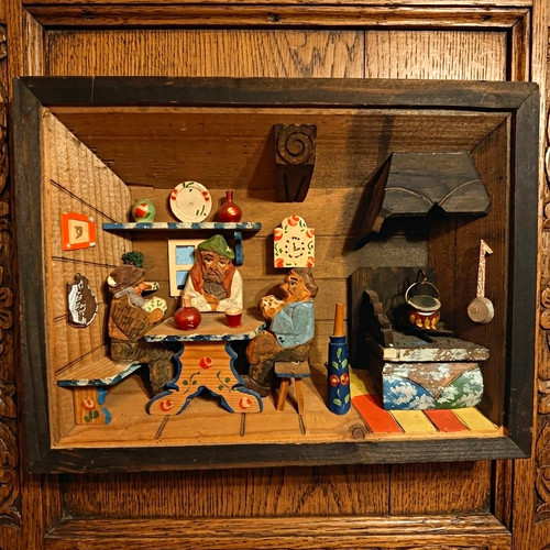 Handgeschnitztes holz - handgeschnitztes, 3d